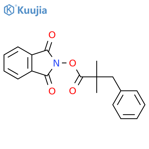 1,3-dioxo-2,3-dihydro-1H-isoindol-2-yl 2,2-dimethyl-3-phenylpropanoate structure