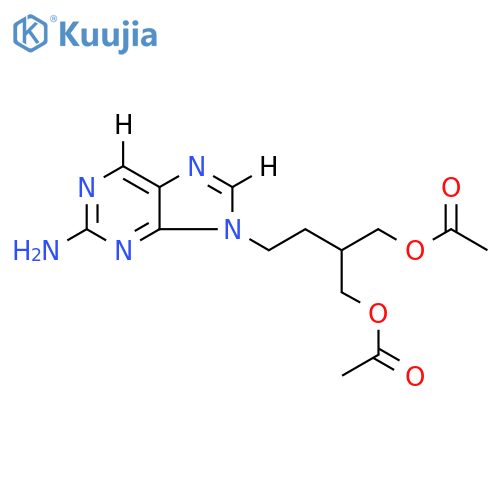 1,3-Propanediol, 2-[2-(2-amino-9H-purin-9-yl-6,8-d2)ethyl]-, 1,3-diacetate structure