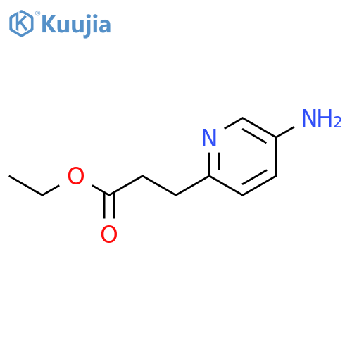 2-Pyridinepropanoic acid, 5-amino-, ethyl ester structure