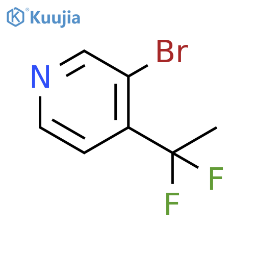 3-bromo-4-(1,1-difluoroethyl)pyridine structure
