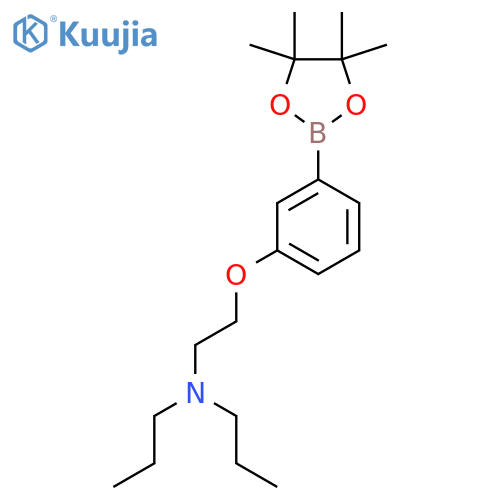 dipropyl({2-3-(tetramethyl-1,3,2-dioxaborolan-2-yl)phenoxyethyl})amine structure