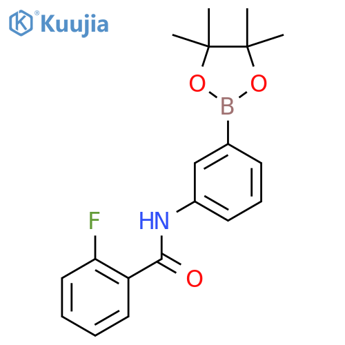 2-Fluoro-N-(3-(4,4,5,5-tetramethyl-1,3,2-dioxaborolan-2-yl)phenyl)benzamide structure