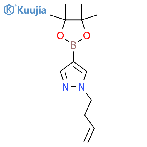 1-(but-3-en-1-yl)-4-(4,4,5,5-tetramethyl-1,3,2-dioxaborolan-2-yl)-1H-pyrazole structure