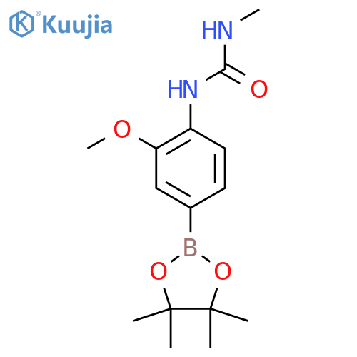 1-(2-Methoxy-4-(4,4,5,5-tetramethyl-1,3,2-dioxaborolan-2-yl)phenyl)-3-methylurea structure