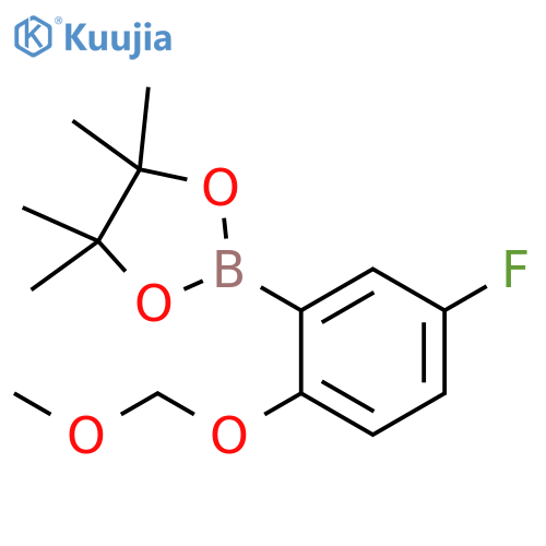 1,3,2-Dioxaborolane, 2-[5-fluoro-2-(methoxymethoxy)phenyl]-4,4,5,5-tetramethyl- structure