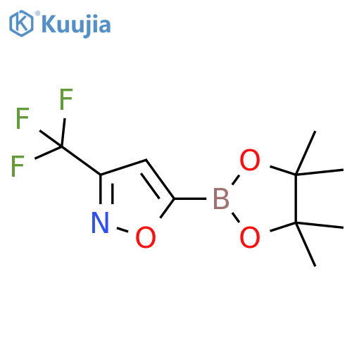 5-(tetramethyl-1,3,2-dioxaborolan-2-yl)-3-(trifluoromethyl)-1,2-oxazole structure