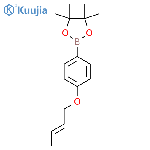 2-4-(but-2-en-1-yloxy)phenyl-4,4,5,5-tetramethyl-1,3,2-dioxaborolane structure