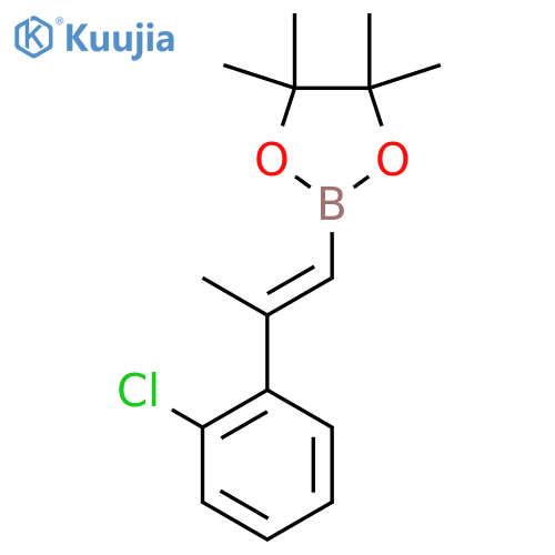 1,3,2-Dioxaborolane, 2-[2-(2-chlorophenyl)-1-propen-1-yl]-4,4,5,5-tetramethyl- structure