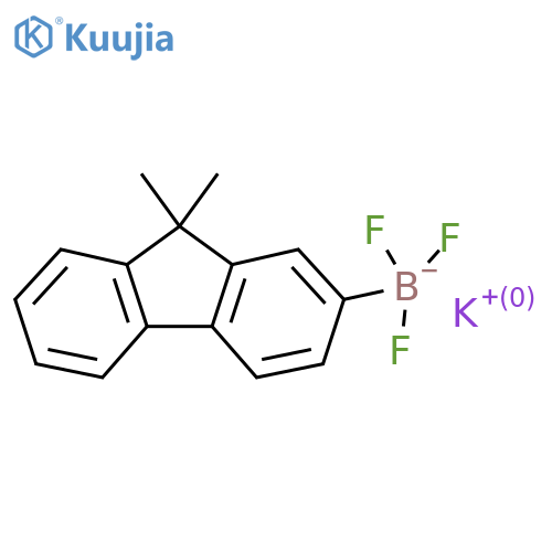 Potassium 9,9-dimethyl-9H-fluorene-2-trifluoroborate structure