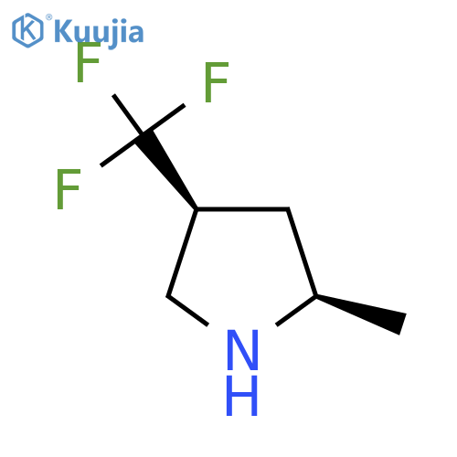 (2R,4S)-2-Methyl-4-(trifluoromethyl)pyrrolidine structure