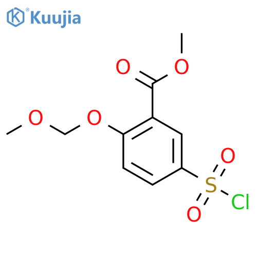 Methyl 5-(chlorosulfonyl)-2-(methoxymethoxy)benzoate structure