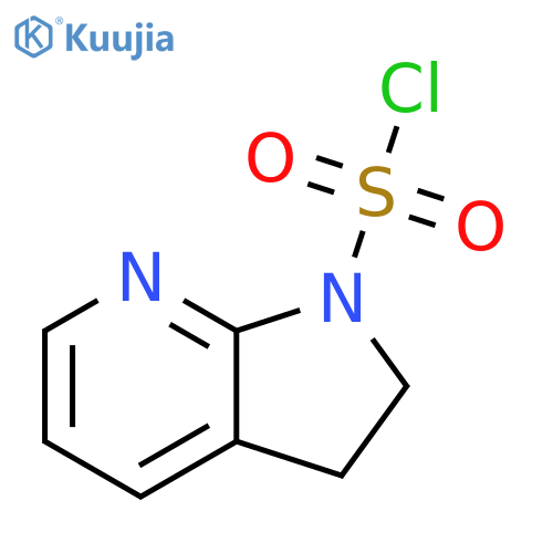 1H-Pyrrolo[2,3-b]pyridine-1-sulfonyl chloride, 2,3-dihydro- structure