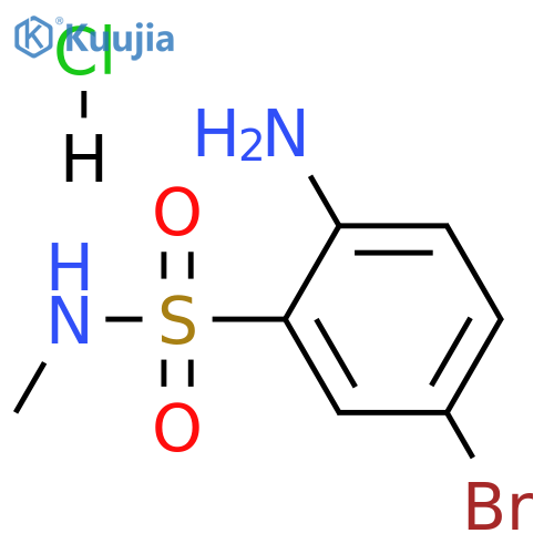 2-amino-5-bromo-N-methylbenzene-1-sulfonamide hydrochloride structure