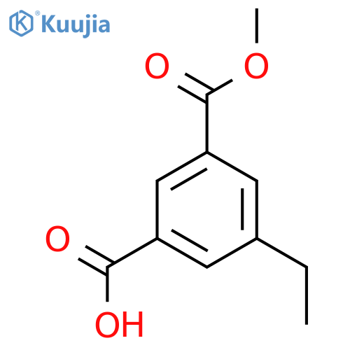 3-ethyl-5-(methoxycarbonyl)benzoic acid structure
