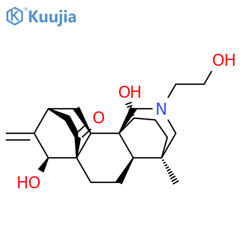 1H,7H-6a,9-Ethano-4,10b-propanobenz[h]isoquinolin-7-one,decahydro-11,15-dihydroxy-2-(2-hydroxyethyl)-4-methyl-14-methylene-,(4R,4aR,6aR,9R,10aS,10bR,11S,15S)- (9CI) structure