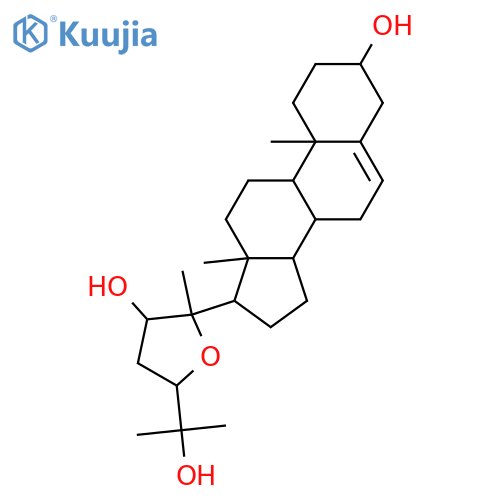 20,24-Epoxycholest-5-ene-3,22,25-triol; (3β,20S,22S,24S)-form structure