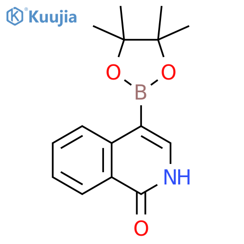 1(2H)-Isoquinolinone, 4-(4,4,5,5-tetramethyl-1,3,2-dioxaborolan-2-yl)- structure