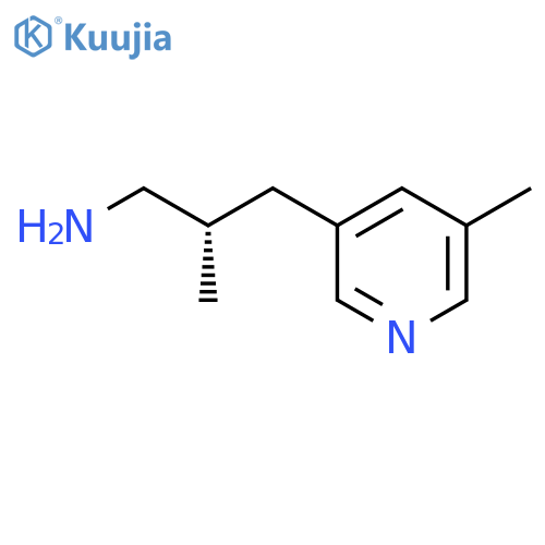 (2S)-2-Methyl-3-(5-methylpyridin-3-yl)propan-1-amine structure