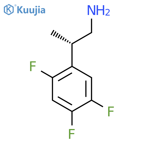 (2S)-2-(2,4,5-Trifluorophenyl)propan-1-amine structure