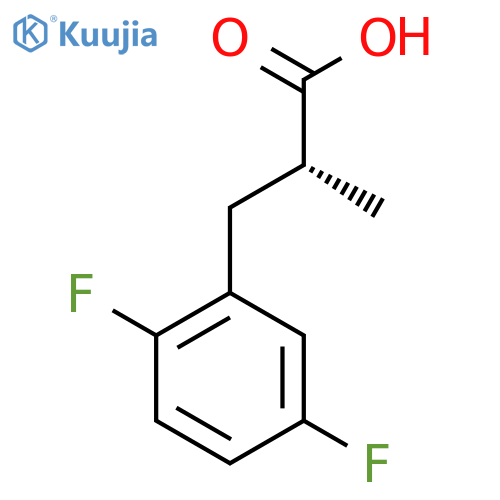 (2R)-3-(2,5-Difluorophenyl)-2-methylpropanoic acid structure