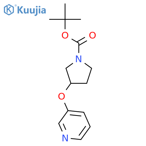 tert-Butyl 3-(pyridin-3-yloxy)pyrrolidine-1-carboxylate structure