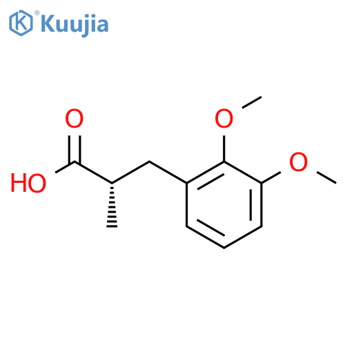 (2S)-3-(2,3-Dimethoxyphenyl)-2-methylpropanoic acid structure