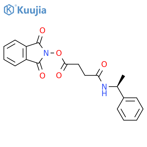 1,3-dioxo-2,3-dihydro-1H-isoindol-2-yl 3-{[(1S)-1-phenylethyl]carbamoyl}propanoate structure