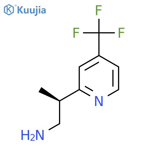 (2R)-2-[4-(Trifluoromethyl)pyridin-2-yl]propan-1-amine structure