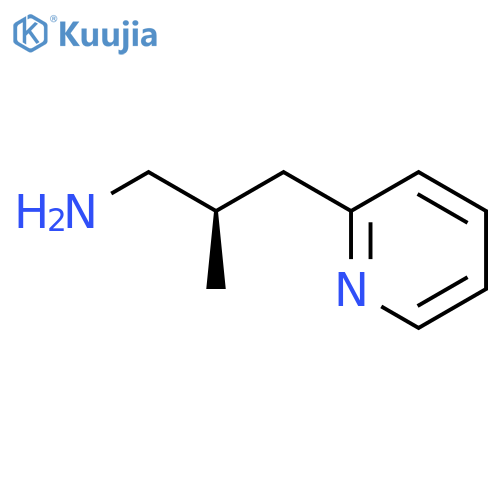 (2R)-2-Methyl-3-pyridin-2-ylpropan-1-amine structure