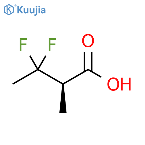 Butanoic acid, 3,3-difluoro-2-methyl-, (2R)- structure