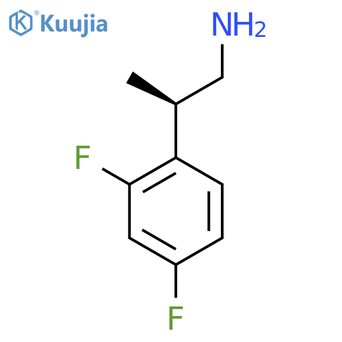 (2R)-2-(2,4-Difluorophenyl)propan-1-amine structure
