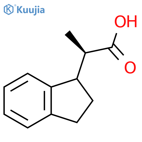 (2R)-2-(2,3-Dihydro-1H-inden-1-yl)propanoic acid structure
