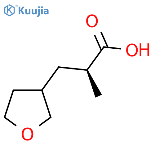 (2S)-2-Methyl-3-(oxolan-3-yl)propanoic acid structure