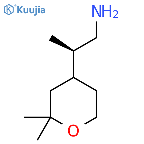 (2R)-2-(2,2-Dimethyloxan-4-yl)propan-1-amine structure