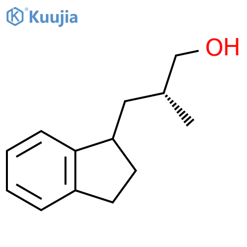 (2R)-3-(2,3-Dihydro-1H-inden-1-yl)-2-methylpropan-1-ol structure