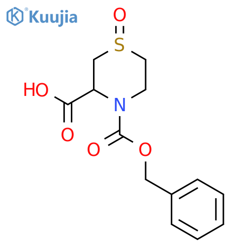 1-Oxo-4-phenylmethoxycarbonyl-1,4-thiazinane-3-carboxylic acid structure