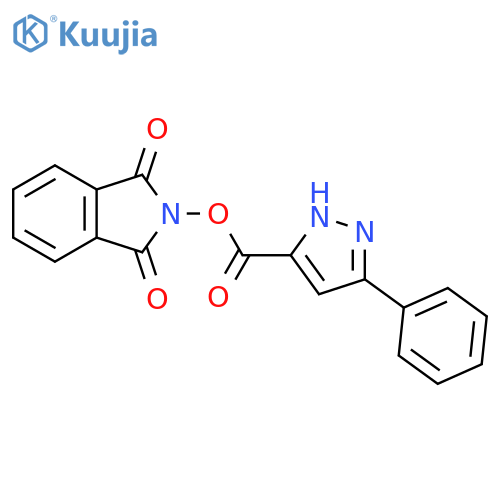 1,3-dioxo-2,3-dihydro-1H-isoindol-2-yl 5-phenyl-1H-pyrazole-3-carboxylate structure
