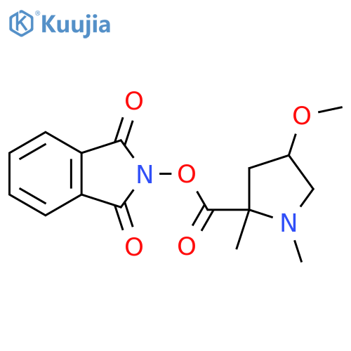1,3-dioxo-2,3-dihydro-1H-isoindol-2-yl 4-methoxy-1,2-dimethylpyrrolidine-2-carboxylate structure