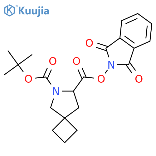 6-tert-butyl 7-(1,3-dioxo-2,3-dihydro-1H-isoindol-2-yl) 6-azaspiro[3.4]octane-6,7-dicarboxylate structure