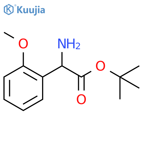 Tert-butyl 2-amino-2-(2-methoxyphenyl)acetate structure