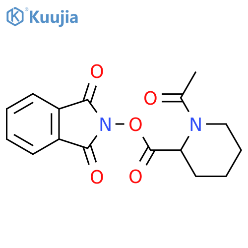1,3-dioxo-2,3-dihydro-1H-isoindol-2-yl 1-acetylpiperidine-2-carboxylate structure