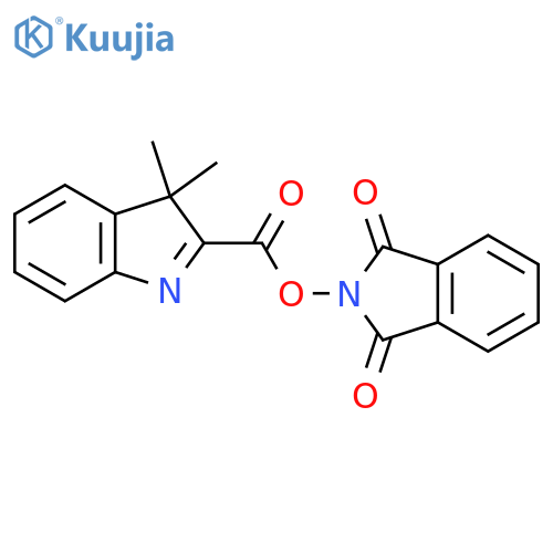 1,3-dioxo-2,3-dihydro-1H-isoindol-2-yl 3,3-dimethyl-3H-indole-2-carboxylate structure