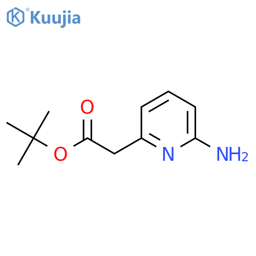 Tert-butyl 2-(6-aminopyridin-2-yl)acetate structure