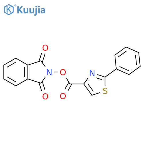 1,3-dioxo-2,3-dihydro-1H-isoindol-2-yl 2-phenyl-1,3-thiazole-4-carboxylate structure