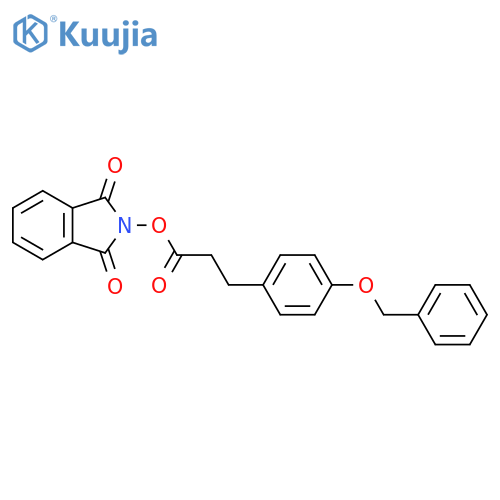 1,3-dioxo-2,3-dihydro-1H-isoindol-2-yl 3-[4-(benzyloxy)phenyl]propanoate structure