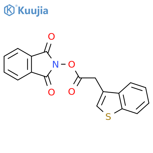 1,3-dioxo-2,3-dihydro-1H-isoindol-2-yl 2-(1-benzothiophen-3-yl)acetate structure