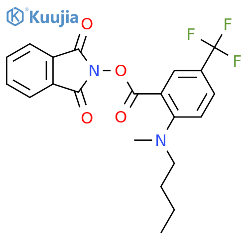 1,3-dioxo-2,3-dihydro-1H-isoindol-2-yl 2-[butyl(methyl)amino]-5-(trifluoromethyl)benzoate structure