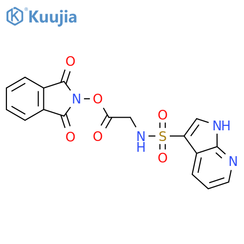 1,3-dioxo-2,3-dihydro-1H-isoindol-2-yl 2-{1H-pyrrolo[2,3-b]pyridine-3-sulfonamido}acetate structure