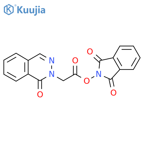 1,3-dioxo-2,3-dihydro-1H-isoindol-2-yl 2-(1-oxo-1,2-dihydrophthalazin-2-yl)acetate structure