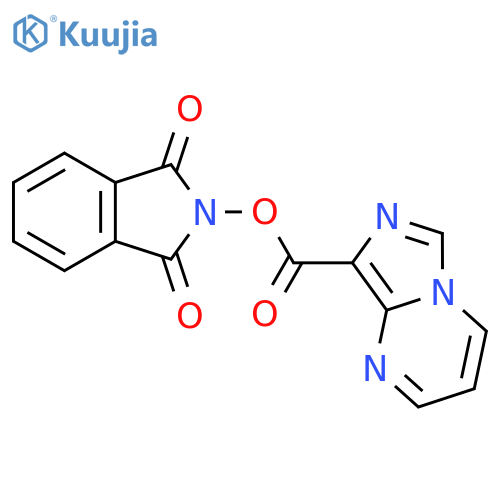 1,3-dioxo-2,3-dihydro-1H-isoindol-2-yl imidazo[1,5-a]pyrimidine-8-carboxylate structure